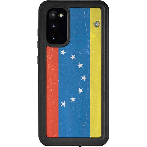 Venezuela Flag Distressed Galaxy S20 Waterproof Case